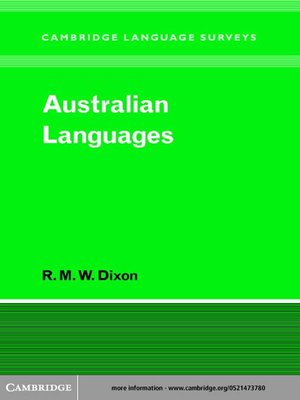 cover image of Australian Languages